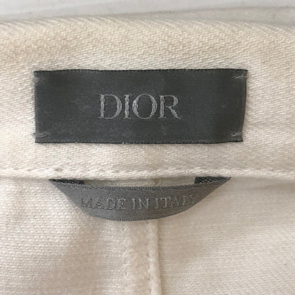 【中古品】【メンズ】 Christian Dior クリスチャンディオール 21SS LOGO EMBROIDERED DENIM JACKET 013D488C240X ロゴ 刺繍 デニムジャケット ライトアウター 141-250622-KS-04-tei サイズ：44 カラー：ホワイト 万代Net店