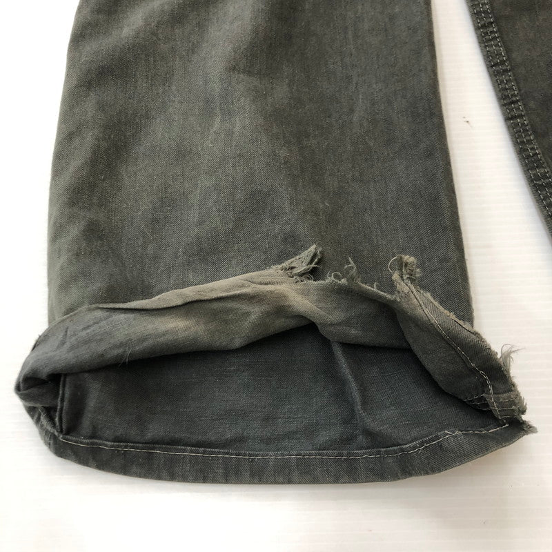 【現状渡し品】【メンズ】 Lee リー 70's DENIM OVERALL VINTAGE 70年代 オーバーオール 刺繍MRタグ ボトムス パンツ ヴィンテージ 145-250621-yo-25-tei サイズ：サイズ不明 カラー：グレー系 万代Net店