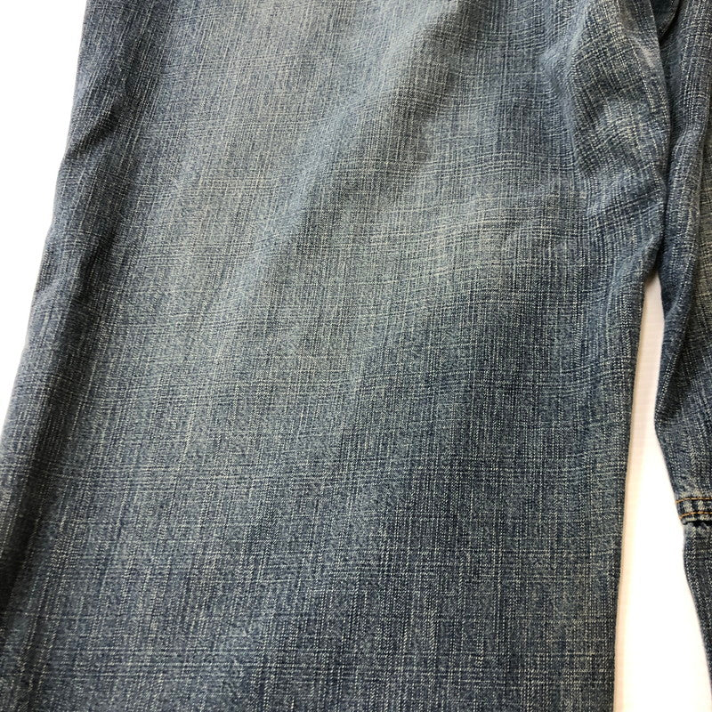 【中古品】【メンズ】 PLATINUM FUBU プラチナムフブ × HARLEM GLOBETROTTERS ハーレム グローブトロッターズ 別注 コラボ BAGGY DENIM PANTS バギー デニム パンツ ボトムス 158-250621-yo-30-tei サイズ：W48 L34 カラー：インディゴ 万代Net店