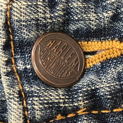 【中古品】【メンズ】 PLATINUM FUBU プラチナムフブ × HARLEM GLOBETROTTERS ハーレム グローブトロッターズ 別注 コラボ BAGGY DENIM PANTS バギー デニム パンツ ボトムス 158-250621-yo-30-tei サイズ：W48 L34 カラー：インディゴ 万代Net店