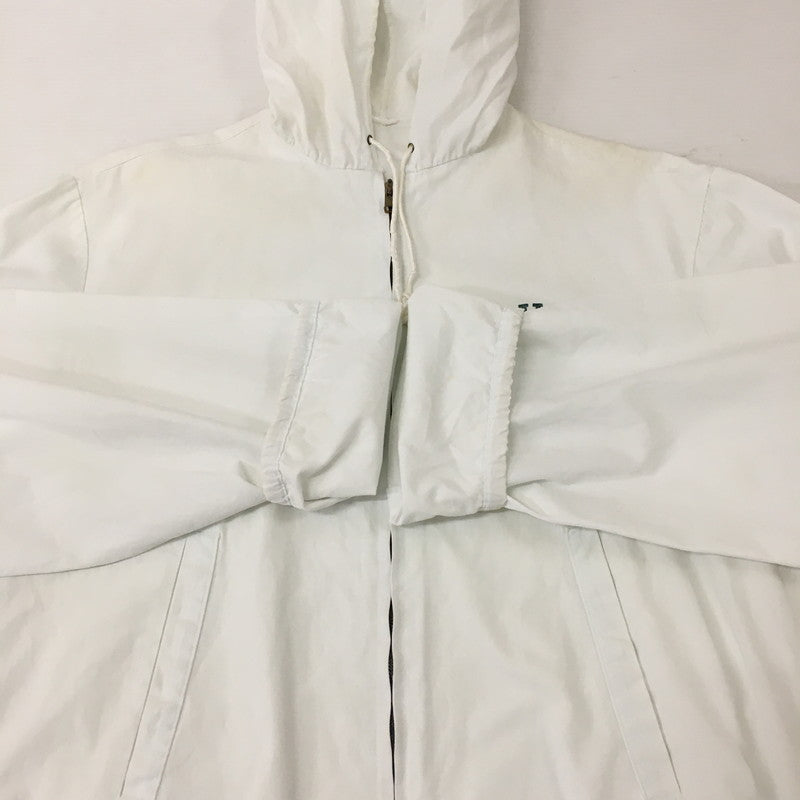 【中古品】【メンズ】 Champion チャンピオン COLLEGE PRINT HOODED SWINGTOP JACKET VINTAGE カレッジプリント フーデッド スウィングトップジャケット ライトアウター ヴィンテージ 145-250628-kk-19-tei サイズ：M カラー：ホワイト 万代Net店