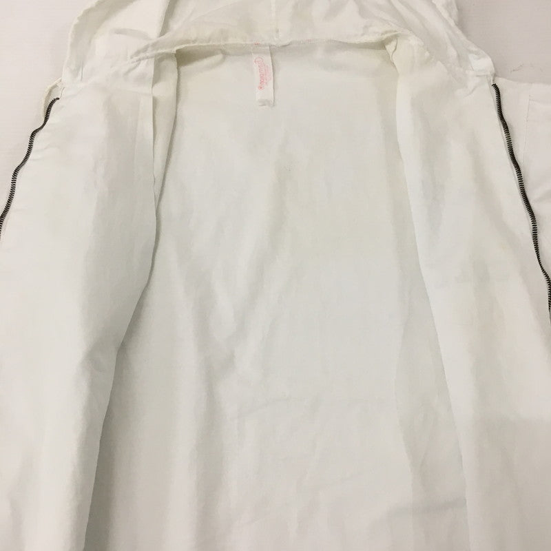 【中古品】【メンズ】 Champion チャンピオン COLLEGE PRINT HOODED SWINGTOP JACKET VINTAGE カレッジプリント フーデッド スウィングトップジャケット ライトアウター ヴィンテージ 145-250628-kk-19-tei サイズ：M カラー：ホワイト 万代Net店