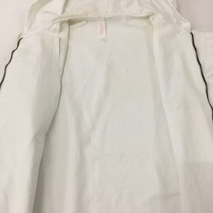 【中古品】【メンズ】 Champion チャンピオン COLLEGE PRINT HOODED SWINGTOP JACKET VINTAGE カレッジプリント フーデッド スウィングトップジャケット ライトアウター ヴィンテージ 145-250628-kk-19-tei サイズ：M カラー：ホワイト 万代Net店