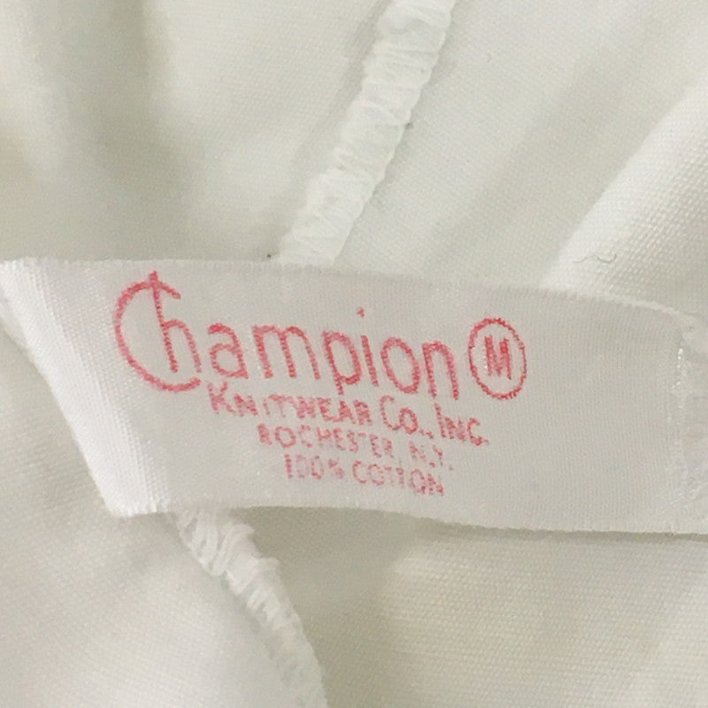 【中古品】【メンズ】 Champion チャンピオン COLLEGE PRINT HOODED SWINGTOP JACKET VINTAGE カレッジプリント フーデッド スウィングトップジャケット ライトアウター ヴィンテージ 145-250628-kk-19-tei サイズ：M カラー：ホワイト 万代Net店