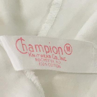 【中古品】【メンズ】 Champion チャンピオン COLLEGE PRINT HOODED SWINGTOP JACKET VINTAGE カレッジプリント フーデッド スウィングトップジャケット ライトアウター ヴィンテージ 145-250628-kk-19-tei サイズ：M カラー：ホワイト 万代Net店