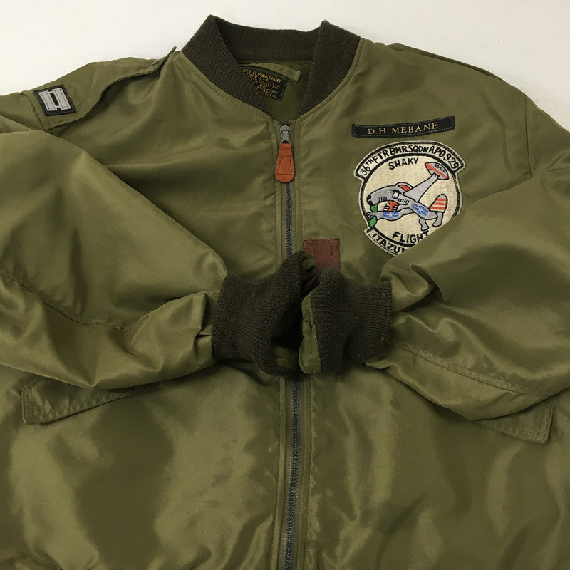 【中古品】【メンズ】 Buzz Rickson's バズリクソンズ Type L-2 AMERICAN PAD & TEXTILE CO. 36th FTR-BOMB SQ. BR14111 フライトジャケット アウター 145-250628-kk-18-fuz サイズ：42 カラー：カーキ 万代Net店
