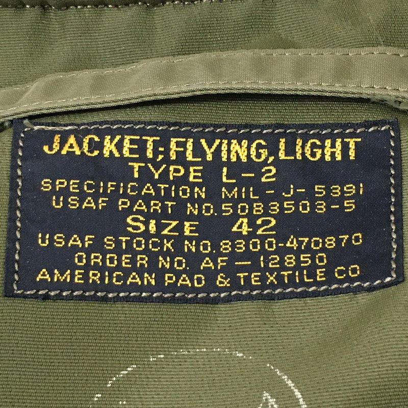 【中古品】【メンズ】 Buzz Rickson's バズリクソンズ Type L-2 AMERICAN PAD & TEXTILE CO. 36th FTR-BOMB SQ. BR14111 フライトジャケット アウター 145-250628-kk-18-fuz サイズ：42 カラー：カーキ 万代Net店