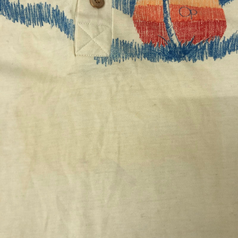 【現状渡し品】【メンズ】 oceanpacific オーシャンパシフィック 70's S/S POLO SHIRT VINTAGE 70年代 ショートスリーブ ポロシャツ 半袖 トップス ヴィンテージ 145-250629-kk-12-tei サイズ：L カラー：イエロー 万代Net店