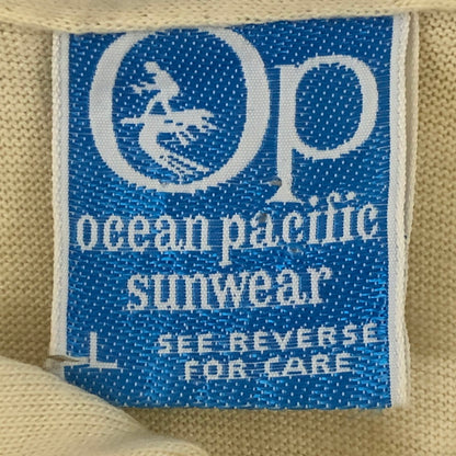【現状渡し品】【メンズ】 oceanpacific オーシャンパシフィック 70's S/S POLO SHIRT VINTAGE 70年代 ショートスリーブ ポロシャツ 半袖 トップス ヴィンテージ 145-250629-kk-12-tei サイズ：L カラー：イエロー 万代Net店