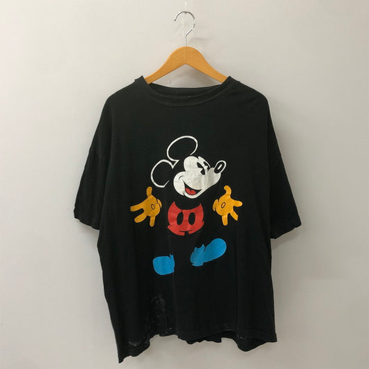 【現状渡し品】【メンズ】 UNKNOWN 90's MICKEY MOUSE S/S PRINT TEE 90年代 ミッキーマウス ショートスリーブ プリント Tシャツ 半袖 トップス 145-250629-kk-14-tei サイズ：表記無し 下記参照 カラー：ブラック 万代Net店