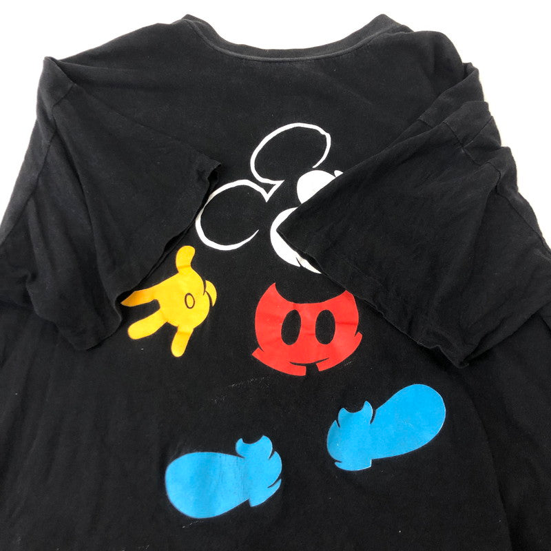 【現状渡し品】【メンズ】 UNKNOWN 90's MICKEY MOUSE S/S PRINT TEE 90年代 ミッキーマウス ショートスリーブ プリント Tシャツ 半袖 トップス 145-250629-kk-14-tei サイズ：表記無し 下記参照 カラー：ブラック 万代Net店