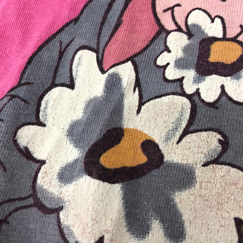 【中古品】【メンズ】 DISNEY ディズニー 90's POOH FRIENDS PRINT TEE 90年代 プー フレンド プリント Tシャツ 半袖 トップス 145-250629-kk-10-tei サイズ：L カラー：ピンク 万代Net店