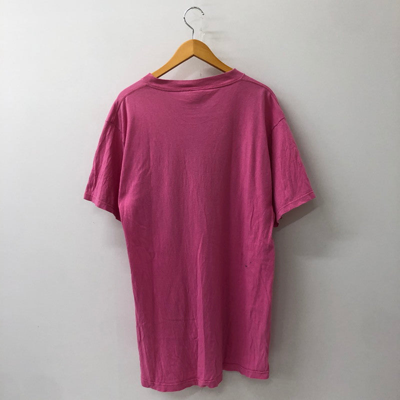 【中古品】【メンズ】 DISNEY ディズニー 90's POOH FRIENDS PRINT TEE 90年代 プー フレンド プリント Tシャツ 半袖 トップス 145-250629-kk-10-tei サイズ：L カラー：ピンク 万代Net店