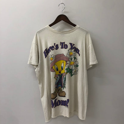 【現状渡し品】【メンズ】 LOONEY TUNES ルーニーチューンズ 90's TWEETY PRINT TEE 90年代 トゥーイーティー プリントTシャツ 半袖 トップス 145-250629-kk-11-tei サイズ：表記無し 下記参照 カラー：グレー 万代Net店