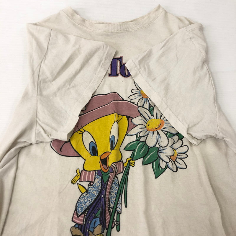 【現状渡し品】【メンズ】 LOONEY TUNES ルーニーチューンズ 90's TWEETY PRINT TEE 90年代 トゥーイーティー プリントTシャツ 半袖 トップス 145-250629-kk-11-tei サイズ：表記無し 下記参照 カラー：グレー 万代Net店