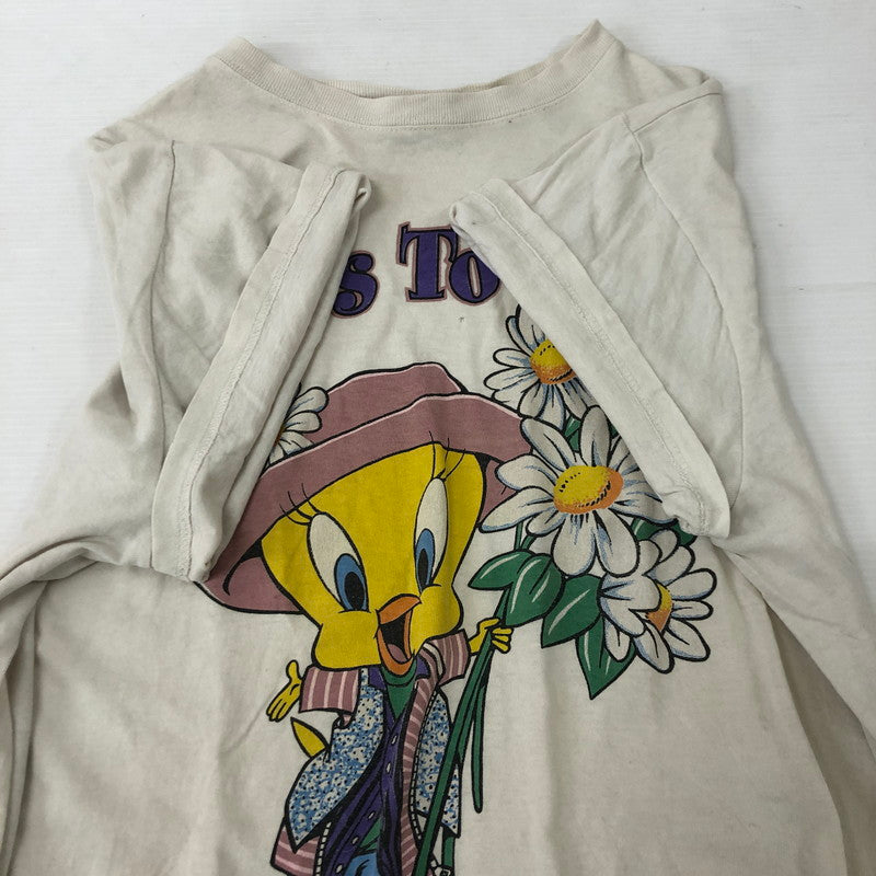 【現状渡し品】【メンズ】 LOONEY TUNES ルーニーチューンズ 90's TWEETY PRINT TEE 90年代 トゥーイーティー プリントTシャツ 半袖 トップス 145-250629-kk-11-tei サイズ：表記無し 下記参照 カラー：グレー 万代Net店