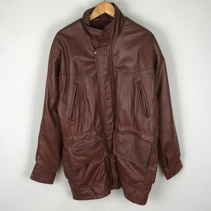 【中古品】【メンズ】 PHASE2 フェーズ2 90’s LEATHER JACKET 90年代 レザージャケット アウター 革 145-251115-ts-14-tei サイズ：M カラー：ブラウン 万代Net店