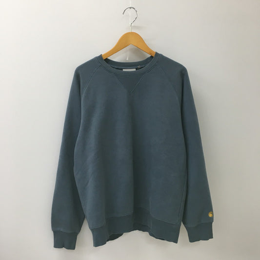 【中古品】【メンズ】 Carhartt WIP カーハート ワークインプログレス CHASE SWEATSHIRT I026383 チェイス スウェットシャツ トップス トレーナー 145-250628-kk-16-fuz サイズ：M カラー：STORM BLUE 万代Net店
