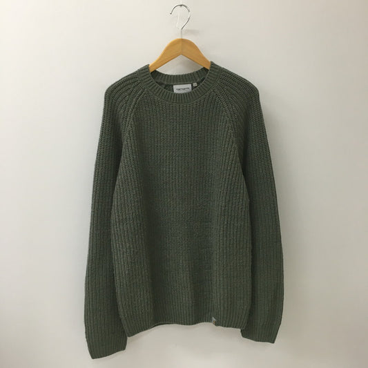 【中古品】【メンズ】 Carhartt WIP カーハート ワークインプログレス FORTH SWEATER I028263 フォース セーター トップス ニット 145-250628-kk-17-tei サイズ：S カラー：SMOKE GREEN 万代Net店
