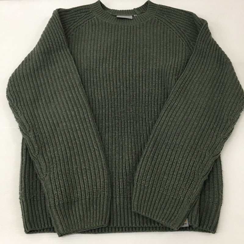 【中古品】【メンズ】 Carhartt WIP カーハート ワークインプログレス FORTH SWEATER I028263 フォース セーター トップス ニット 145-250628-kk-17-tei サイズ：S カラー：SMOKE GREEN 万代Net店