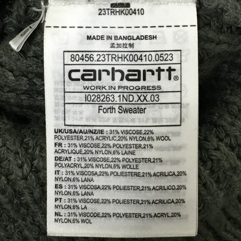 【中古品】【メンズ】 Carhartt WIP カーハート ワークインプログレス FORTH SWEATER I028263 フォース セーター トップス ニット 145-250628-kk-17-tei サイズ：S カラー：SMOKE GREEN 万代Net店