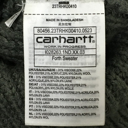 【中古品】【メンズ】 Carhartt WIP カーハート ワークインプログレス FORTH SWEATER I028263 フォース セーター トップス ニット 145-250628-kk-17-tei サイズ：S カラー：SMOKE GREEN 万代Net店