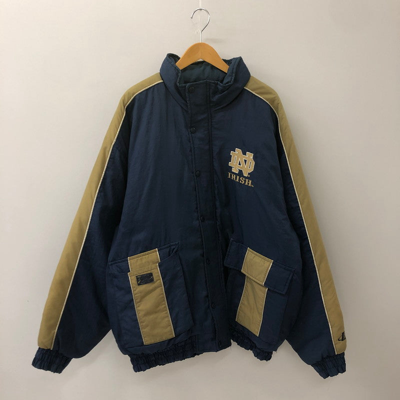 【中古品】【メンズ】 LOGO ATHLETIC ロゴアスレチック NOTRE DAME UNIVERSITY NYLON BLOUSON ノートルダム大学 ナイロンブルゾン アウター ジャケット 148-250629-kk-17-tei サイズ：XL カラー：ネイビー 万代Net店