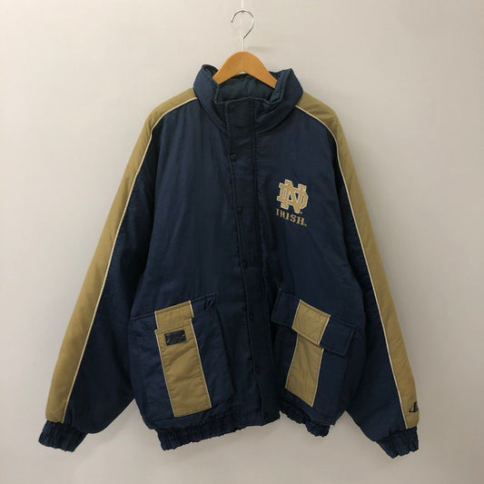 【中古品】【メンズ】 LOGO ATHLETIC ロゴアスレチック NOTRE DAME UNIVERSITY NYLON BLOUSON ノートルダム大学 ナイロンブルゾン アウター ジャケット 148-250629-kk-17-tei サイズ：XL カラー：ネイビー 万代Net店