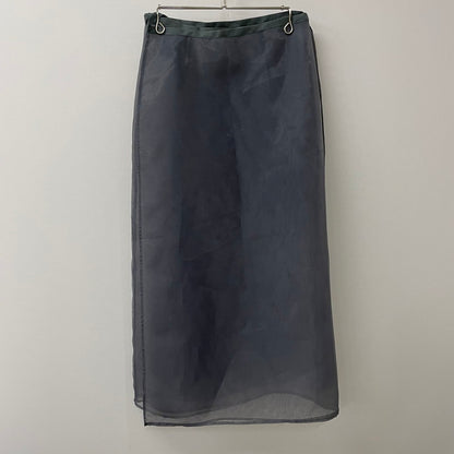【中古品】【レディース】 SLOBE IENA スローブイエナ 24SS ORGANDY WRAP SKIRT オーガンジー ラップ スカート ボトムス 171-250717-yo-34-tei サイズ：F カラー：グレー 万代Net店