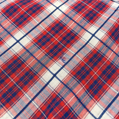 【中古品】【メンズ】 LEVI’S リーバイス 70's LS CHECK SHIRT VINTAGE 70年代 ロングスリーブ チェック シャツ 長袖 トップス ヴィンテージ 145-260828-yo-10-teih サイズ：XL カラー：レッド 万代Net店