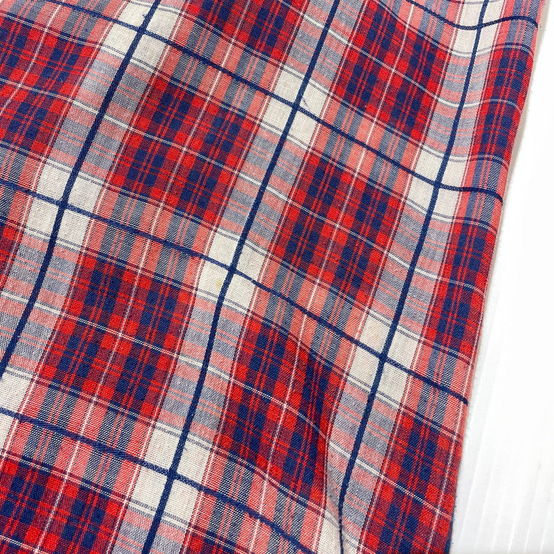 【中古品】【メンズ】 LEVI’S リーバイス 70's LS CHECK SHIRT VINTAGE 70年代 ロングスリーブ チェック シャツ 長袖 トップス ヴィンテージ 145-260828-yo-10-teih サイズ：XL カラー：レッド 万代Net店