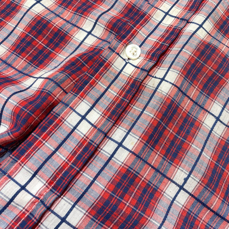 【中古品】【メンズ】 LEVI’S リーバイス 70's LS CHECK SHIRT VINTAGE 70年代 ロングスリーブ チェック シャツ 長袖 トップス ヴィンテージ 145-260828-yo-10-teih サイズ：XL カラー：レッド 万代Net店