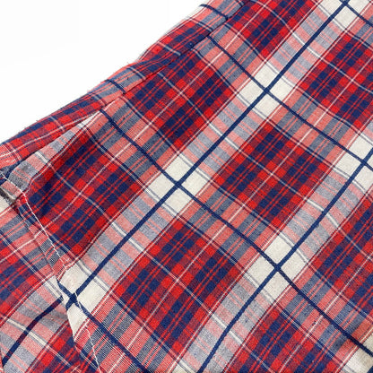 【中古品】【メンズ】 LEVI’S リーバイス 70's LS CHECK SHIRT VINTAGE 70年代 ロングスリーブ チェック シャツ 長袖 トップス ヴィンテージ 145-260828-yo-10-teih サイズ：XL カラー：レッド 万代Net店