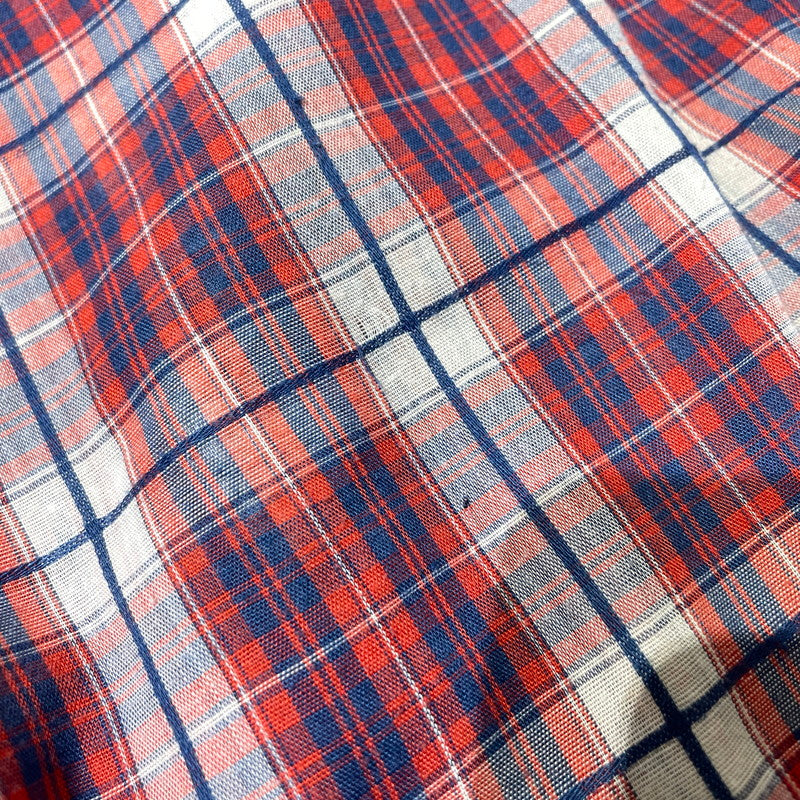【中古品】【メンズ】 LEVI’S リーバイス 70's LS CHECK SHIRT VINTAGE 70年代 ロングスリーブ チェック シャツ 長袖 トップス ヴィンテージ 145-260828-yo-10-teih サイズ：XL カラー：レッド 万代Net店