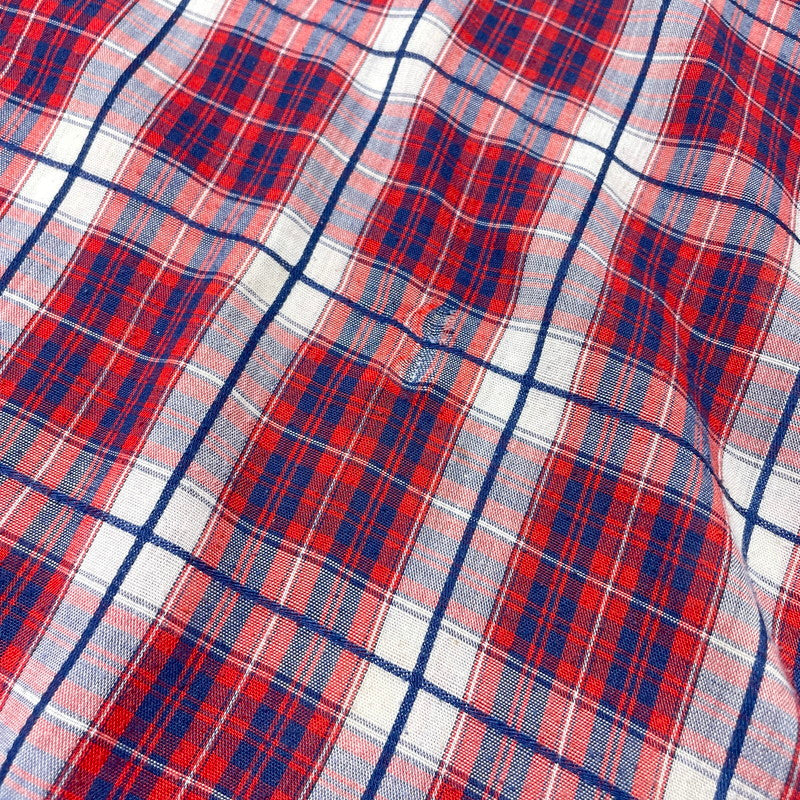 【中古品】【メンズ】 LEVI’S リーバイス 70's LS CHECK SHIRT VINTAGE 70年代 ロングスリーブ チェック シャツ 長袖 トップス ヴィンテージ 145-260828-yo-10-teih サイズ：XL カラー：レッド 万代Net店