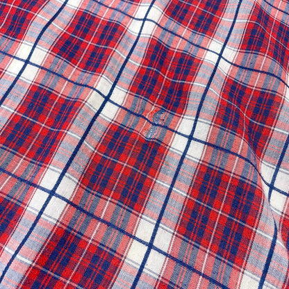 【中古品】【メンズ】 LEVI’S リーバイス 70's LS CHECK SHIRT VINTAGE 70年代 ロングスリーブ チェック シャツ 長袖 トップス ヴィンテージ 145-260828-yo-10-teih サイズ：XL カラー：レッド 万代Net店
