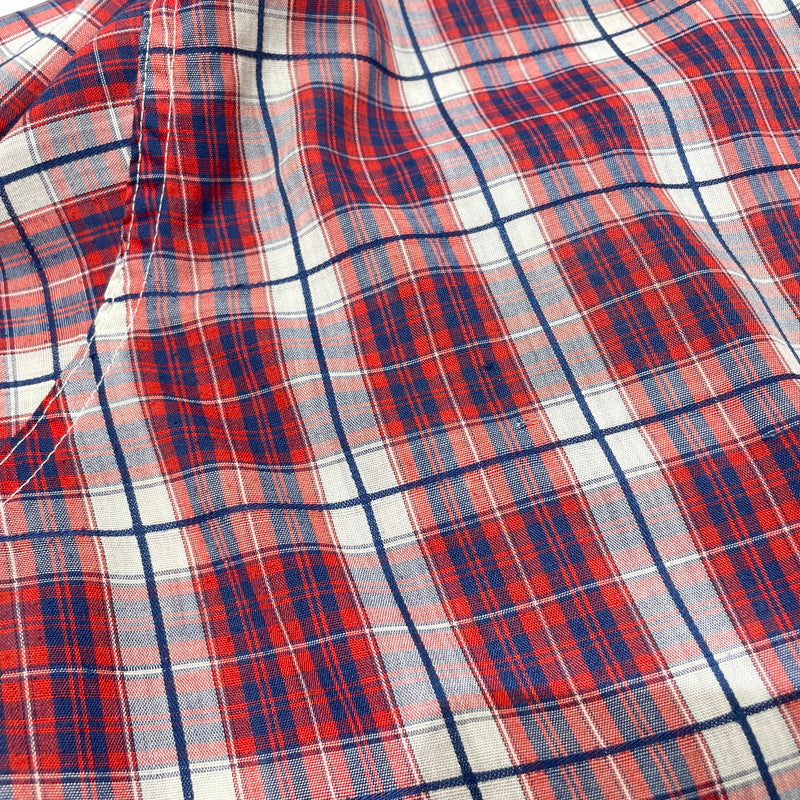 【中古品】【メンズ】 LEVI’S リーバイス 70's LS CHECK SHIRT VINTAGE 70年代 ロングスリーブ チェック シャツ 長袖 トップス ヴィンテージ 145-260828-yo-10-teih サイズ：XL カラー：レッド 万代Net店