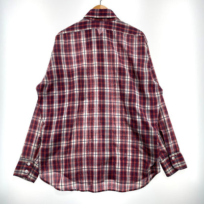 【中古品】【メンズ】 LEVI’S リーバイス 70's LS CHECK SHIRT VINTAGE 70年代 ロングスリーブ チェック シャツ 長袖 トップス ヴィンテージ 145-260828-yo-10-teih サイズ：XL カラー：レッド 万代Net店