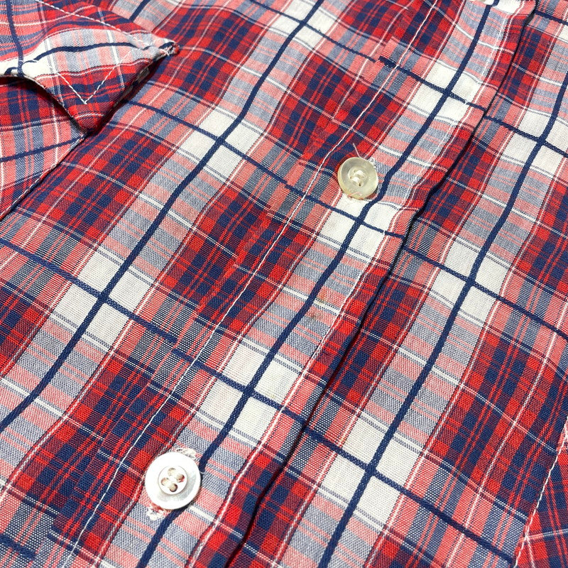 【中古品】【メンズ】 LEVI’S リーバイス 70's LS CHECK SHIRT VINTAGE 70年代 ロングスリーブ チェック シャツ 長袖 トップス ヴィンテージ 145-260828-yo-10-teih サイズ：XL カラー：レッド 万代Net店