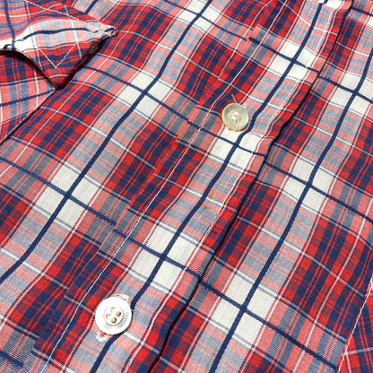 【中古品】【メンズ】 LEVI’S リーバイス 70's LS CHECK SHIRT VINTAGE 70年代 ロングスリーブ チェック シャツ 長袖 トップス ヴィンテージ 145-260828-yo-10-teih サイズ：XL カラー：レッド 万代Net店