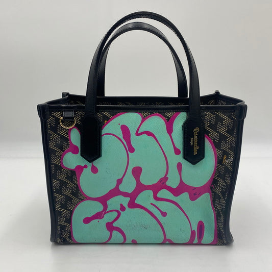 【中古品】【レディース】 TANGRAM タングラム × RYUJI KAMIYAMA カミヤマリュウジ × RESURRECTION レザレクション 別注 コラボ SPECIAL PAINT CART BAG TGS-G38 スペシャルペイント カートバッグ カバン 188-250630-KS-05-tei カラー：DARK BLACK 万代Net店