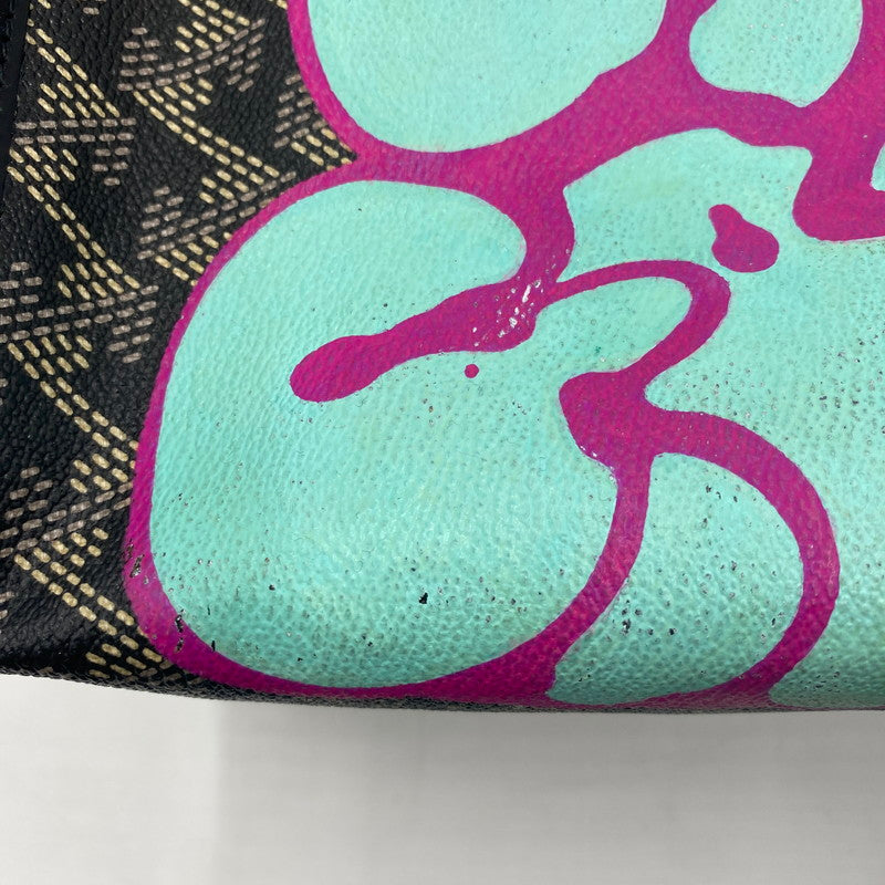 【中古品】【レディース】 TANGRAM タングラム × RYUJI KAMIYAMA カミヤマリュウジ × RESURRECTION レザレクション 別注 コラボ SPECIAL PAINT CART BAG TGS-G38 スペシャルペイント カートバッグ カバン 188-250630-KS-05-tei カラー：DARK BLACK 万代Net店