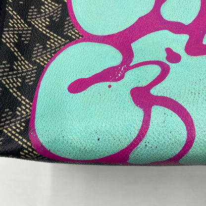 【中古品】【レディース】 TANGRAM タングラム × RYUJI KAMIYAMA カミヤマリュウジ × RESURRECTION レザレクション 別注 コラボ SPECIAL PAINT CART BAG TGS-G38 スペシャルペイント カートバッグ カバン 188-250630-KS-05-tei カラー：DARK BLACK 万代Net店