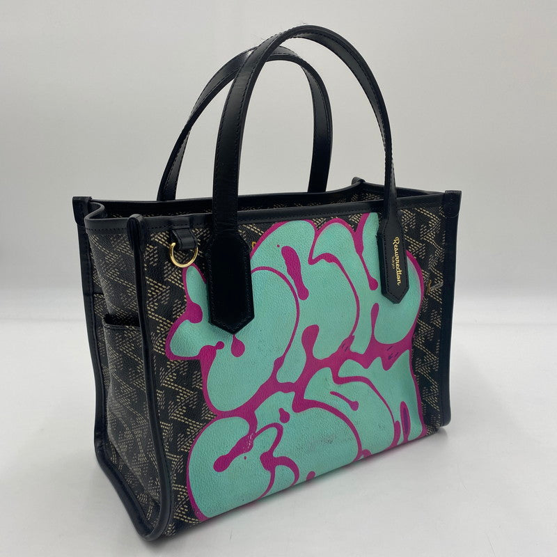 【中古品】【レディース】 TANGRAM タングラム × RYUJI KAMIYAMA カミヤマリュウジ × RESURRECTION レザレクション 別注 コラボ SPECIAL PAINT CART BAG TGS-G38 スペシャルペイント カートバッグ カバン 188-250630-KS-05-tei カラー：DARK BLACK 万代Net店