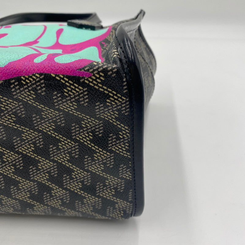 【中古品】【レディース】 TANGRAM タングラム × RYUJI KAMIYAMA カミヤマリュウジ × RESURRECTION レザレクション 別注 コラボ SPECIAL PAINT CART BAG TGS-G38 スペシャルペイント カートバッグ カバン 188-250630-KS-05-tei カラー：DARK BLACK 万代Net店
