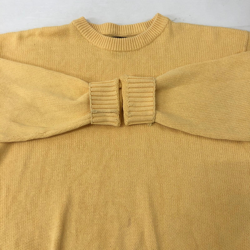 【中古品】【メンズ】 Eddie Bauer エディー・バウアー 90's COTTON KNIT SWEATER B769 90年代 コットン ニットセーター トップス 144-250629-kk-08-tei サイズ：L カラー：イエロー 万代Net店