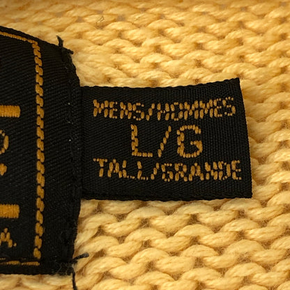 【中古品】【メンズ】 Eddie Bauer エディー・バウアー 90's COTTON KNIT SWEATER B769 90年代 コットン ニットセーター トップス 144-250629-kk-08-tei サイズ：L カラー：イエロー 万代Net店