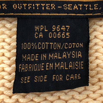 【中古品】【メンズ】 Eddie Bauer エディー・バウアー 90's COTTON KNIT SWEATER B769 90年代 コットン ニットセーター トップス 144-250629-kk-08-tei サイズ：L カラー：イエロー 万代Net店