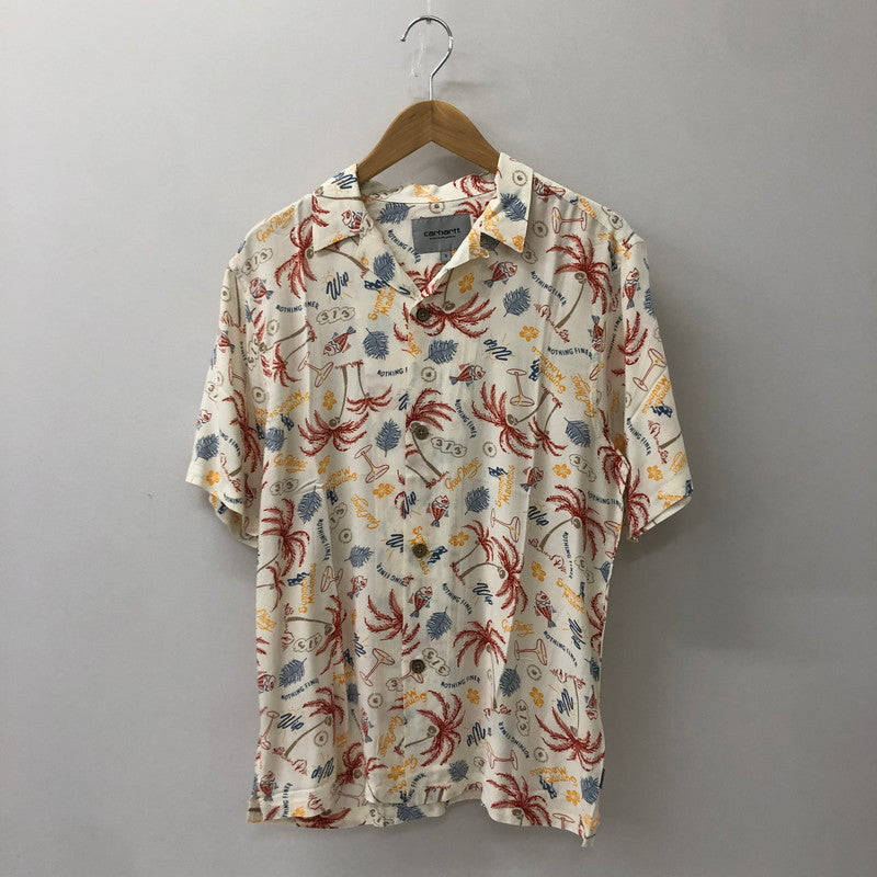 【中古品】【メンズ】 Carhartt WIP カーハート ワークインプログレス S/S MIRAGE SHIRT I030044 ショートスリーブ ミラージュシャツ 半袖 トップス 145-250629-kk-13-tei サイズ：S カラー：ホワイト 万代Net店