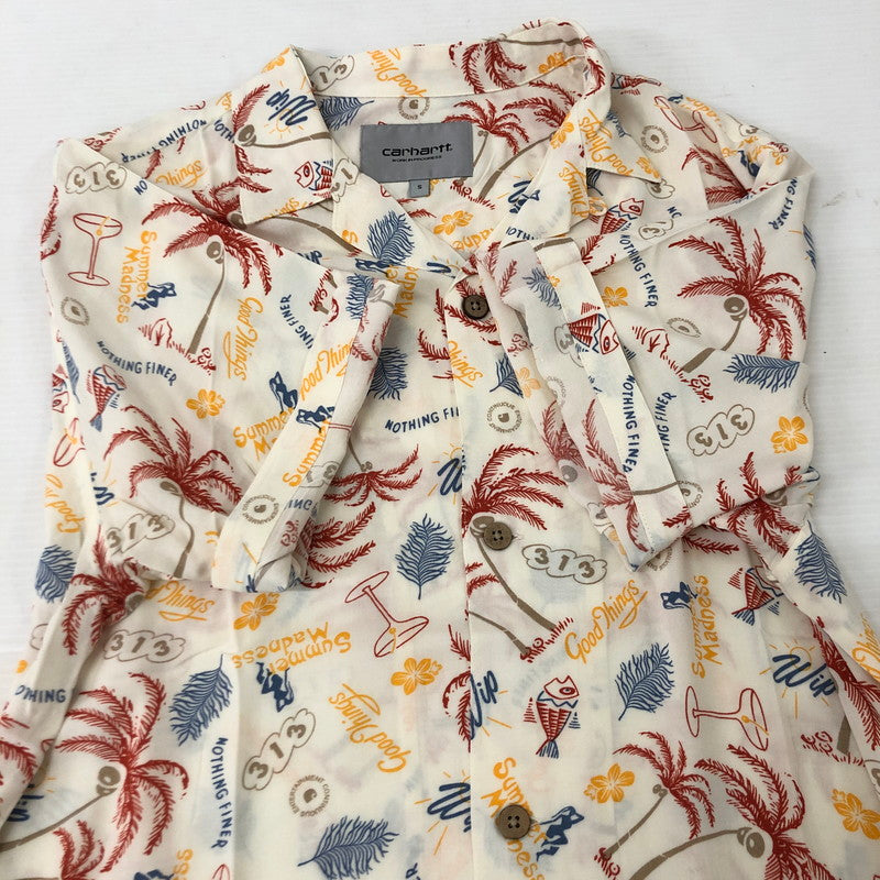 【中古品】【メンズ】 Carhartt WIP カーハート ワークインプログレス S/S MIRAGE SHIRT I030044 ショートスリーブ ミラージュシャツ 半袖 トップス 145-250629-kk-13-tei サイズ：S カラー：ホワイト 万代Net店